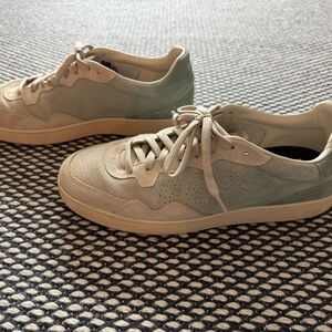 P448 Beige Suede Sneakers